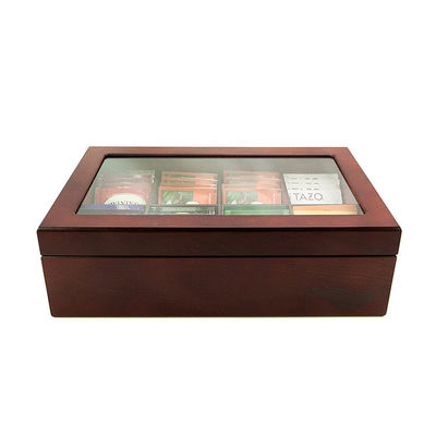 Delicado estilo vintage moderna pequeña caja de té de madera hecha a mano y pedido personalizado aceptado