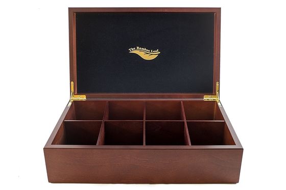 Delicado estilo vintage moderna pequeña caja de té de madera hecha a mano y pedido personalizado aceptado