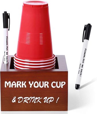 Portavasos desechables de pino blanco solo para distribuir utensilios de fiesta rústicos