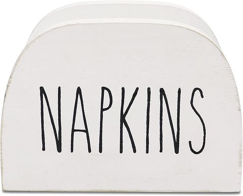 Portador de servilleta quemado a medida para encimeras de cocina 15x11x7.6cm de madera sólida de todas las estaciones