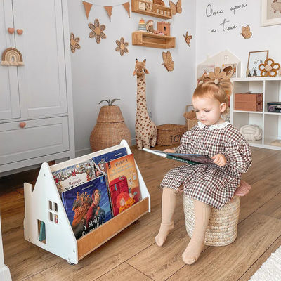 Estante de libros Montessori Muebles para el hogar Estante de libros personalizado para niños pequeños Estante de libros para niños