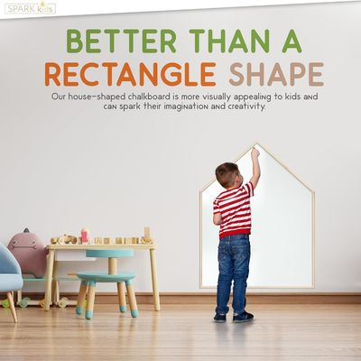 Tiendas de regalos Casa en forma de dibujo magnético Tablero de tiza Tablero blanco para estilo de diseño moderno