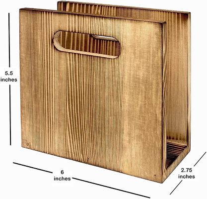 Teniente de servilleta rústico personalizable para decoración de granjas Impresión de serigrafía / quemado