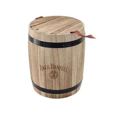 Impresión de barril de café de madera quemado Diseño sencillo y útil Perfecto para comprar a granel