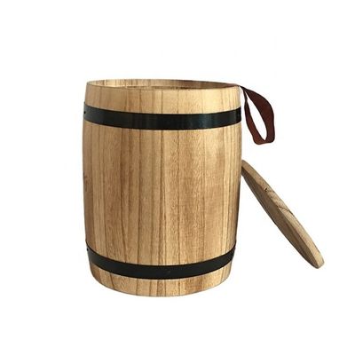 Impresión de barril de café de madera quemado Diseño sencillo y útil Perfecto para comprar a granel