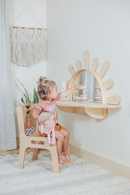 Conjunto de tablas y sillas de actividades para muebles para niños pequeños ecológicos