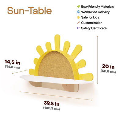 Conjunto de tablas y sillas de actividades para muebles para niños pequeños ecológicos