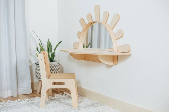 Conjunto de tablas y sillas de actividades para muebles para niños pequeños ecológicos