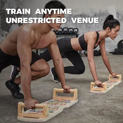 Tamaño personalizado mango plegable de madera para entrenamiento de fuerza profesional