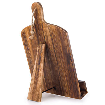 Cuadro de corte en blanco estilo de madera Cuaderno de cocina soporte de soporte con soporte de patada