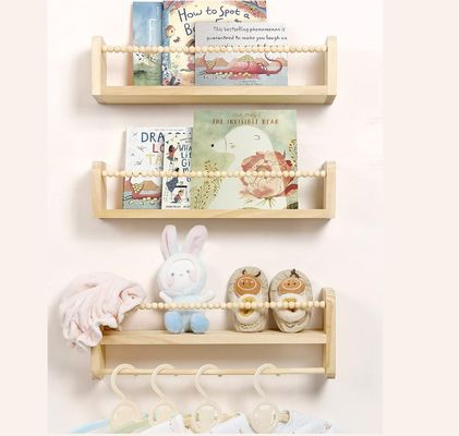 Diseño funcional para el hogar Niños Estante colgante de madera para la decoración de la habitación de los niños