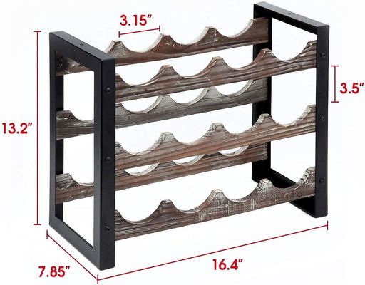 Diseño funcional Repisal de madera multifuncional para botellas de licor