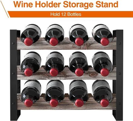 Diseño funcional Repisal de madera multifuncional para botellas de licor