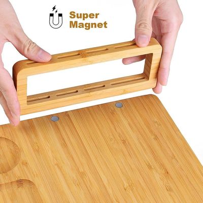 Cuchillos de queso de acero inoxidable Conjunto de tablero de queso de bambú para charcutería y servir