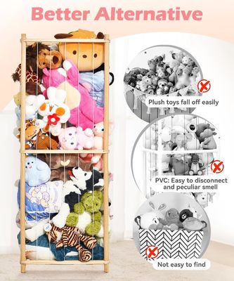 Sala de estar Jaula de animales rellena de madera Jaula de juguete extra grande para niños Cuarto de juegos de la guardería Almacenamiento