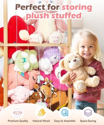 Sala de estar Jaula de animales rellena de madera Jaula de juguete extra grande para niños Cuarto de juegos de la guardería Almacenamiento