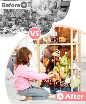 Sala de estar Jaula de animales rellena de madera Jaula de juguete extra grande para niños Cuarto de juegos de la guardería Almacenamiento