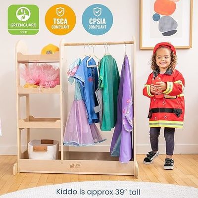Conjunto de ropa y vestuario Montessori para niños Organizador de tamaño personalizado