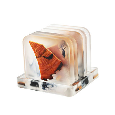 Copas de cristal de resina de costumbre ecológicas en el último estilo clásico / posmoderno