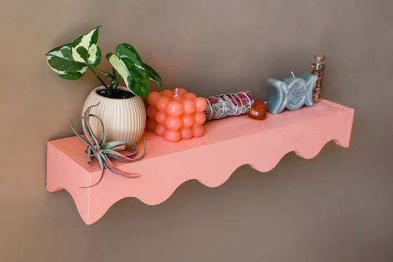 Montessori estanterías flotantes preensambladas niños estanterías con caparazón para guardería de bebés