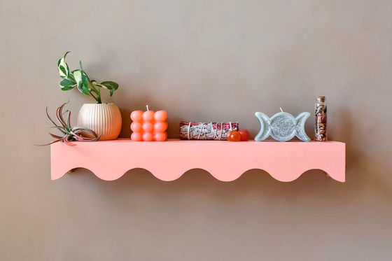 Montessori estanterías flotantes preensambladas niños estanterías con caparazón para guardería de bebés