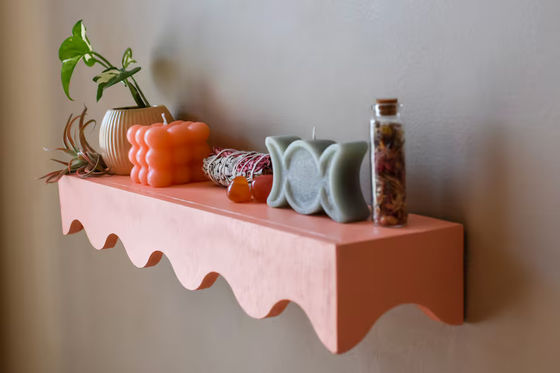 Montessori estanterías flotantes preensambladas niños estanterías con caparazón para guardería de bebés