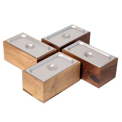 Último contenedor de compost aislado de cubierta de acero de madera para reciclaje de residuos de alimentos de cocina