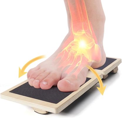 202404 Ejercicios de estabilidad Tabla oscilante para el equilibrio de un solo pie y logotipo personalizado