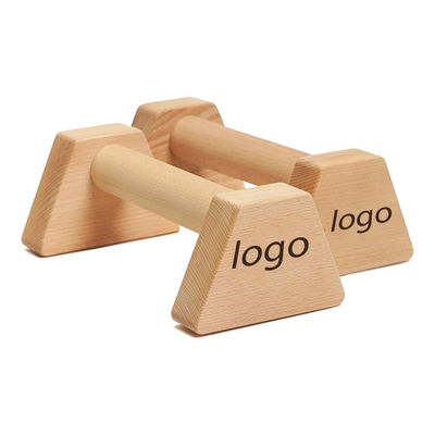 Barras de empuje de parallettes de madera PowerBars para ejercicios físicos en interiores Entrenador de pie de mano duradero