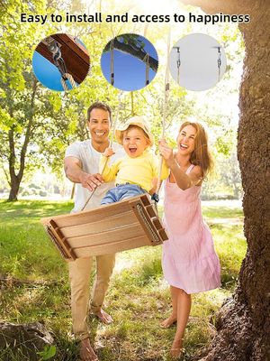 Logotipo personalizado Acceptable Gimnasio Swing Set para Niños Adultos Niños Silla de Balanceo de Árbol de Madera