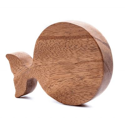 Estilo minimalista Acacia Walnut Beech Baja de madera para taza de café de diseño personalizado
