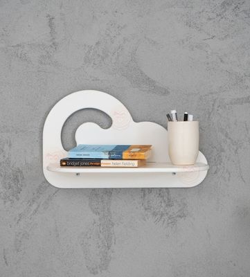 Aplicación para el hogar Niños Almacenamiento de juguetes Decoración del cuarto Preppy Forma de nube Niño Niño Estantes flotantes Ardiendo