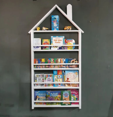 202406 Librería para bebés Pared de madera Montessori Pared de madera maciza Niñera Estante de pared tamaño personalizado