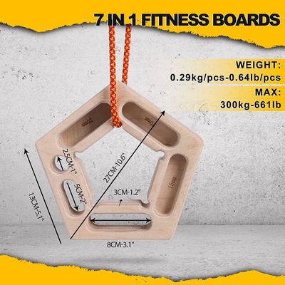Hangboard portátil de escalada de roca se sostiene perfecto para niños aprendiendo juguete y entrenamiento de brazos