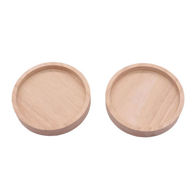 Camas de color de mancha personalizadas de madera de haya redonda sostenibles para beber para la protección