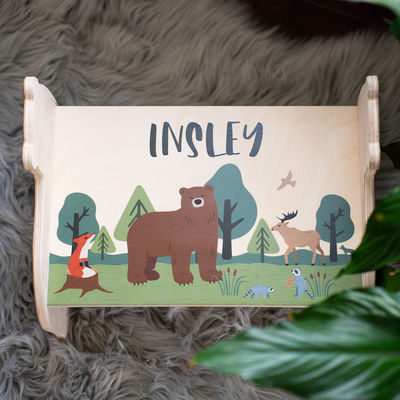 Muestra gratuita de diseño moderno regalo de Pascua niños taburete de paso de oso para niños