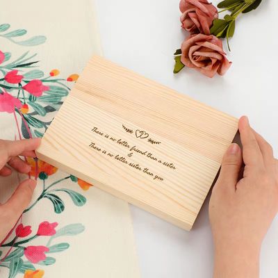 Colores Método de impresión Marco fotográfico de madera sólida personalizado para pantalla de mesa de estilo simple