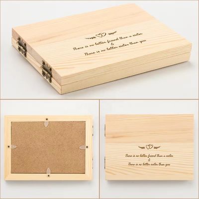 Colores Método de impresión Marco fotográfico de madera sólida personalizado para pantalla de mesa de estilo simple