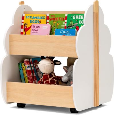 Librería infantil Estante de libros de madera para niños pequeños Almacenamiento de libros en muebles de sala de estar