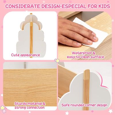 Librería infantil Estante de libros de madera para niños pequeños Almacenamiento de libros en muebles de sala de estar