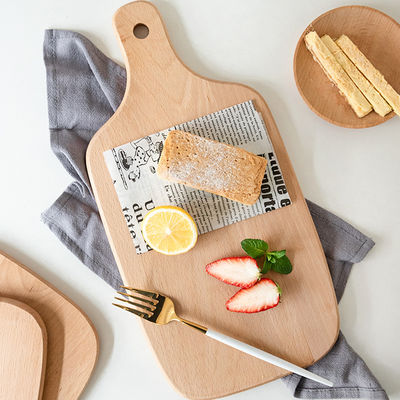 Acceptado tamaño personalizado Black Walnut Pan de madera para frutas y servir 40x23cm