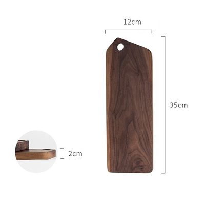 Logotipo personalizado Aceptado Hecho a mano estilo nórdico forma de montaña Black Walnut Pan Board