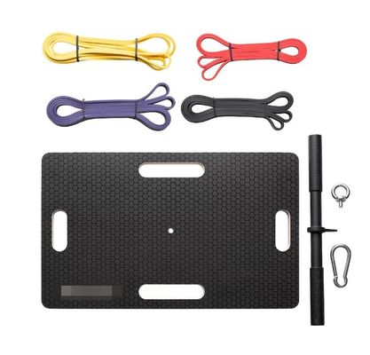 Plataforma de entrenamiento de resistencia de banda de goma de alta cantidad con logotipo personalizado y madera