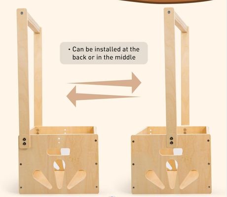 Cuadro de baño de madera para bebés