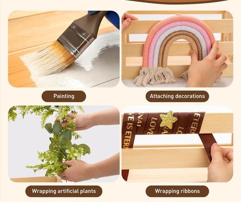 Cuadro de baño de madera para bebés