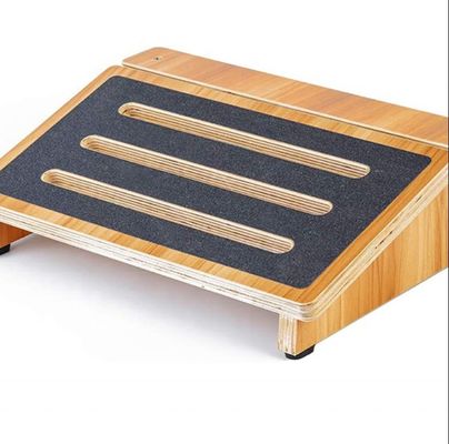 Taburete ergonómico de escalones de madera para apoyar la postura debajo del escritorio en sillas para el hogar y la oficina