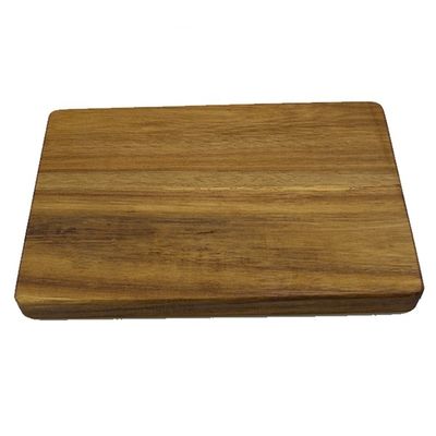 Tabla de corte de madera de acacia rectangular con mango