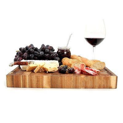 Logotipo personalizado Acceptable tabla de corte de madera de color plano para creaciones culinarias