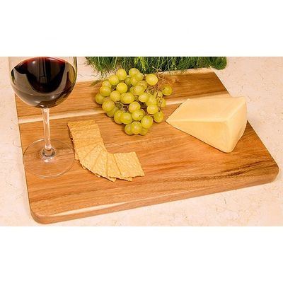 Venta directa de una tabla de corte de queso de teca sostenible con peso