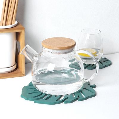 Diseño de moda irregular de madera ambiental MDF Copas de montaña verde de hojas de cactus Copas de alfombra Decoración de alfombra